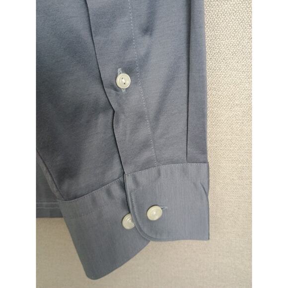 Eton Shirt Men Large Gray Modern Casual Career Office Classic Button Down - Picture 10 of 12